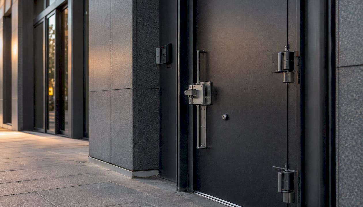 What Does a Security Assessment Cost in the U.S.? Reinforced commercial door with security locks